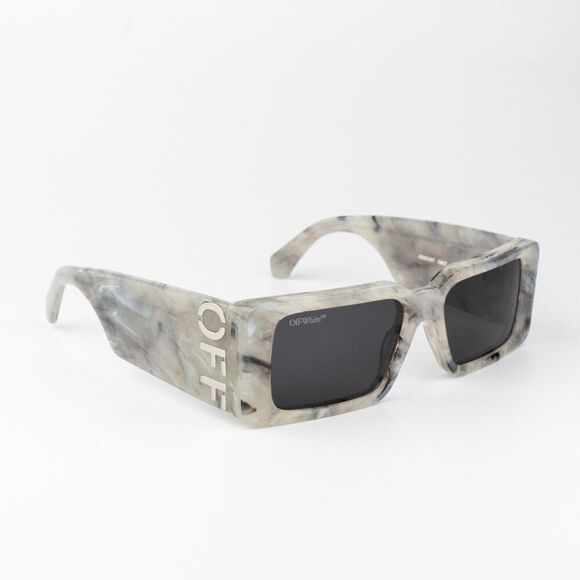 Off-White MILANO Women Sunglasses Marble Grey Square OERI097 0807 NEW AUTHENTIC main image 11
